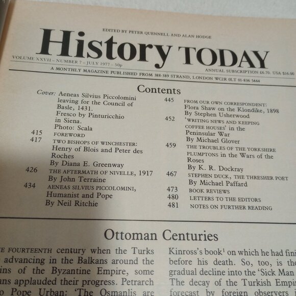 History Today Magazine-July 1977 - Picture 2 of 3